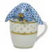 Tea Cup Bunny Blue 2.25 in L X 1.75 in W X 2.5 in H