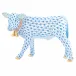 Calf With Bell Blue 5 in L X 1.75 in W X 3.5 in H