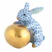 Bunny With Egg Blue 2.5 in L X 1.75 in W X 2.25 in H