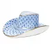 Cowboy Hat Blue 3.25 in L X 1.25 in H