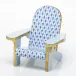 Adirondack Chair Blue 3 in L X 2.75 in H