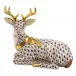 Lying Christmas Deer Chocolate 4.25 in L X 2.75 in W X 3.75 in H