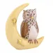 Owl With Crescent Moon Chocolate 2.25 in L X 1 in W X 2.25 in H