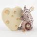 Mouse with Heart Cheese Chocolate