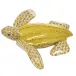 Young Leatherback Turtle Butterscotch 3.75 in L X 0.75 in H