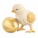 Baby Chick With Egg Butterscotch 3.5 in L X 2.5 in W X 2.75 in H