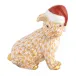 Santa Puppy Butterscotch 2.25 in L X 1.5 in W X 2.5 in H