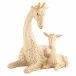 Mother And Baby Giraffe Butterscotch 4.25 in L X 3.2 in W X 5 in H