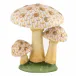 Mushroom Trio Butterscotch 2.5 in L X 2.25 in W X 3 in H