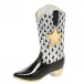 Cowboy Boot Black 2.25 in L X 2.5 in H