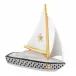 Sailboat At Sea Black 1.5 in L X 4 in W X 4.25 in H