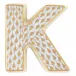 Letter K Gold