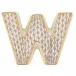 Letter W Gold