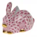 Miniature Lying Rabbit Raspberry 1.75 in L X 1 in H