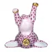 Handstand Bunny Raspberry 2.25 in L X 2.25 in H