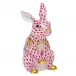 Bunny With Christmas Lights Raspberry 2 in L X 1.75 in W X 3.5 in H