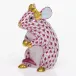 Mouse With Bow Raspberry 2 in L X 1.5 in W X 2.5 in H