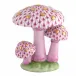 Mushroom Trio Raspberry 2.5 in L X 2.25 in W X 3 in H