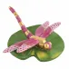 Dragonfly On Lily Pad Raspberry 3.5 in D X 1.5 in H