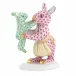 Mother Bunny With Child Raspberry/Key Lime 2.25 in L X 1.25 in W X 3 in H