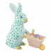 Wheelbarrow Bunny Green