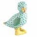 Duckling in Boots Green 2.25 in L X 1.75 in W X 3 in H