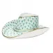 Cowboy Hat Green 3.25 in L X 1.25 in H