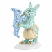 Mother Bunny with Child Green-Blue