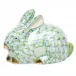 Miniature Lying Rabbit Key Lime 1.75 in L X 1 in H