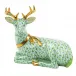 Lying Christmas Deer Key Lime 4.25 in L X 2.75 in W X 3.75 in H