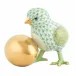 Baby Chick With Egg Key Lime 3.5 in L X 2.5 in W X 2.75 in H