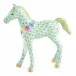 Foal With Flowers Key Lime 3.5 in L X 1.25 in W X 3.5 in H