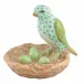 Bird With Nest Key Lime 2.75 in L X 2.25 in W X 2 in H