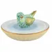 Bird in Bird Bath Key Lime 1.75in H X 3.25in D