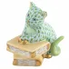 Cat On Books Keylime