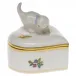 Queen Victoria Multicolor Heart Box With Cat 2.75 in H