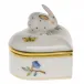 Queen Victoria Multicolor Heart Box With Bunny 2 in H