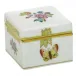 Queen Victoria Multicolor Square Box 2.25 in L X 2.25 in W X 2 in H