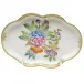 Queen Victoria Multicolor Small Scalloped Tray 5.5 in L