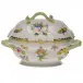 Queen Victoria Multicolor Tureen With Branch 2 Qt 9.5 in H