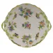 Queen Victoria Multicolor Chop Plate With Handles 12 in D