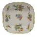 Queen Victoria Multicolor Square Fruit Dish 11 in Sq