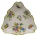 Queen Victoria Multicolor Triangle Dish 9.5 in L