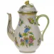 Queen Victoria Multicolor Coffee Pot With Rose 60 Oz 10 in H