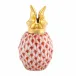 Pineapple Place Card Holder Rust 2 in H X 1 in D