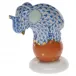 Dancing Elephant Blue 2.75 in H