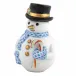 Candy Cane Snowman Blue