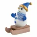 Sledding Snowman Sapphire