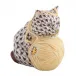 Yellow Yarn Chocolate Playful Kitten 2 in L X 1.5 in W X 2.25 in H