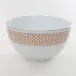 Art Deco Rust Round Bowl 4 in H X 7.5 in D